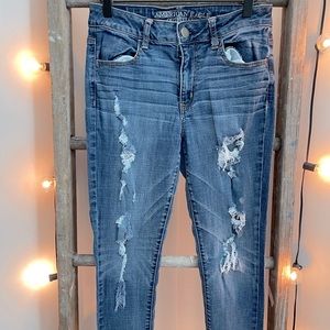 Ripped American eagle jeans